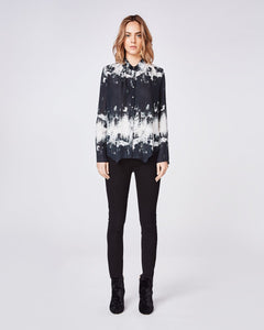 BRUSHED STRIPE BOYFRIEND SHIRT